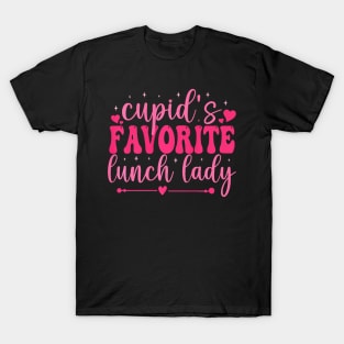 Cupids Favorite Lunch Lady Valentine Day Love Lunch Lady Premium T-Shirt